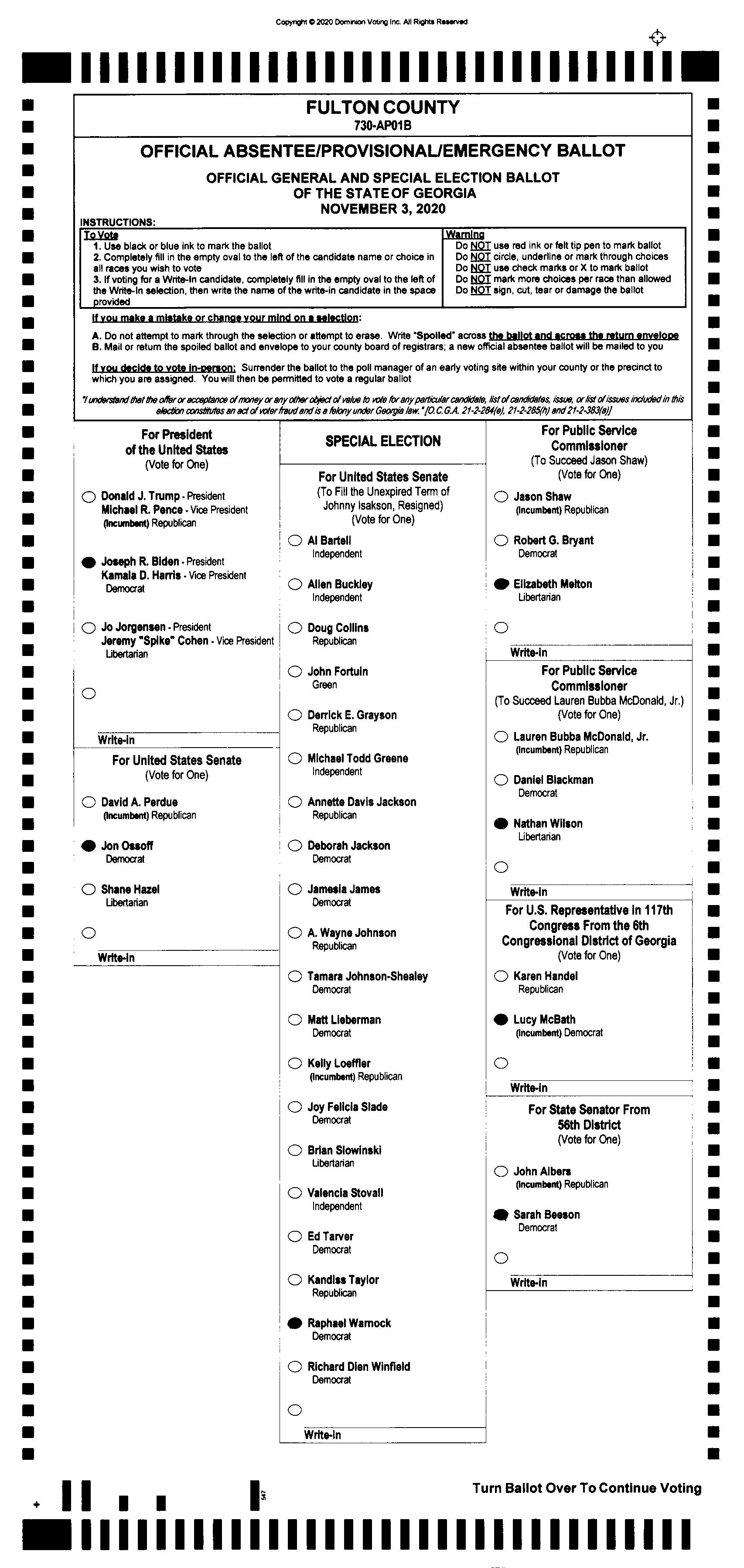 Doubled Ballot